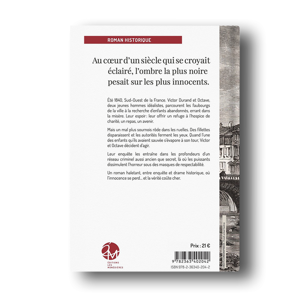 Quatrième du livre Quand vient la nuit, roman noir historique de Hervé Mons, Éditions Les Monédières